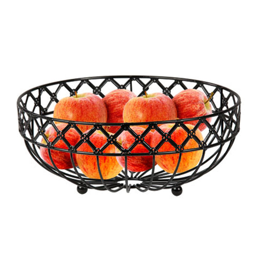 HB Blk Lattice Fruit Bowl