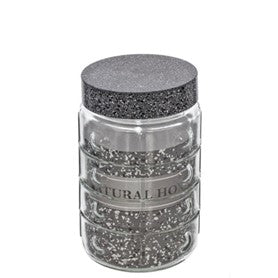 Chrome Glass Canister 1.35L