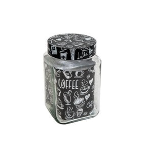 Chrome Glass Canister 1.7L