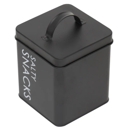 HB Salty Snacks Canister Blk