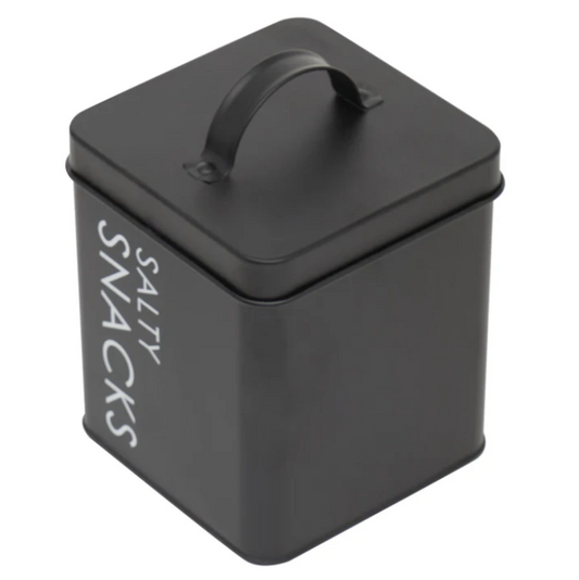 HB Salty Snacks Canister Blk