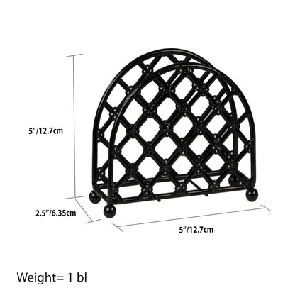HB Lattice Napkin Holder Black
