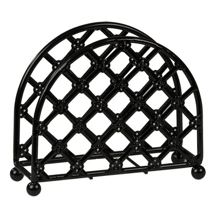 HB Lattice Napkin Holder Black