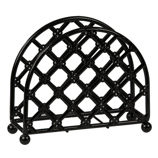 HB Lattice Napkin Holder Black