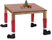 HJ Cmas Table Leg Covers 4pk