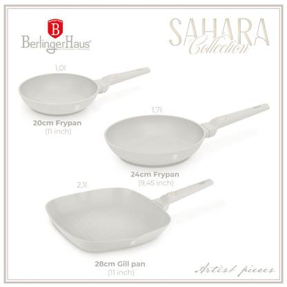 BH Saha Coll Fry Pan 3pc Set