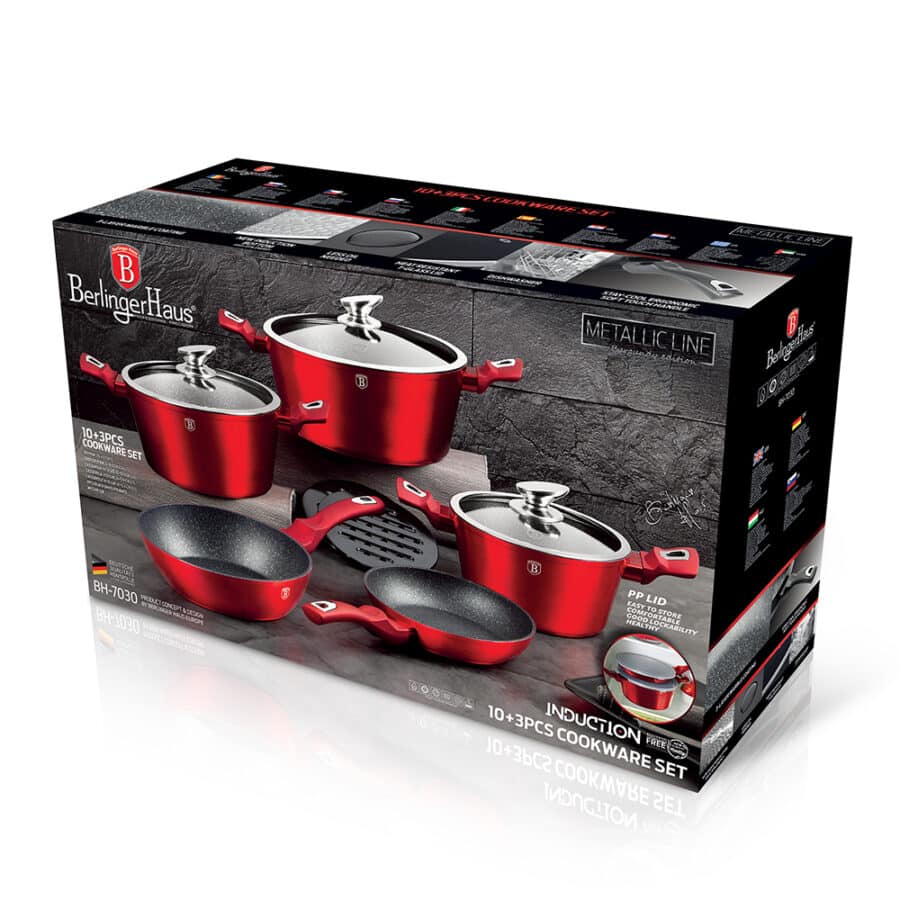 BH Cookware Set, Met/Line 13pc