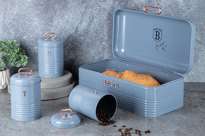 BH Bread Box Canister Set 3pc Gry