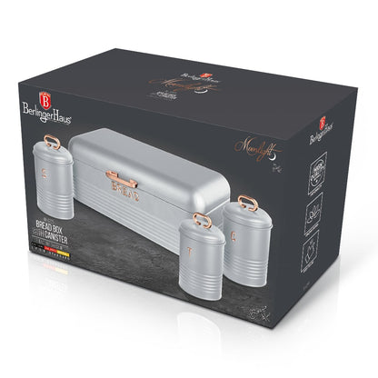 BH Bread Box Canister Set 3pc Gry