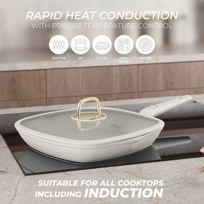 BH Saha Grill Pan w Lid 28cm