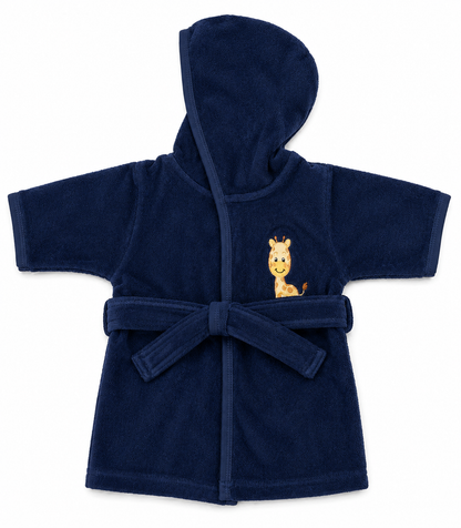 Bungy Bathrobe with Giraffe 18m Assorted