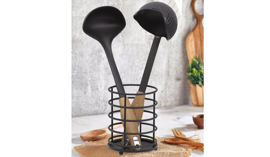 Spiral Spoon Holder Blk