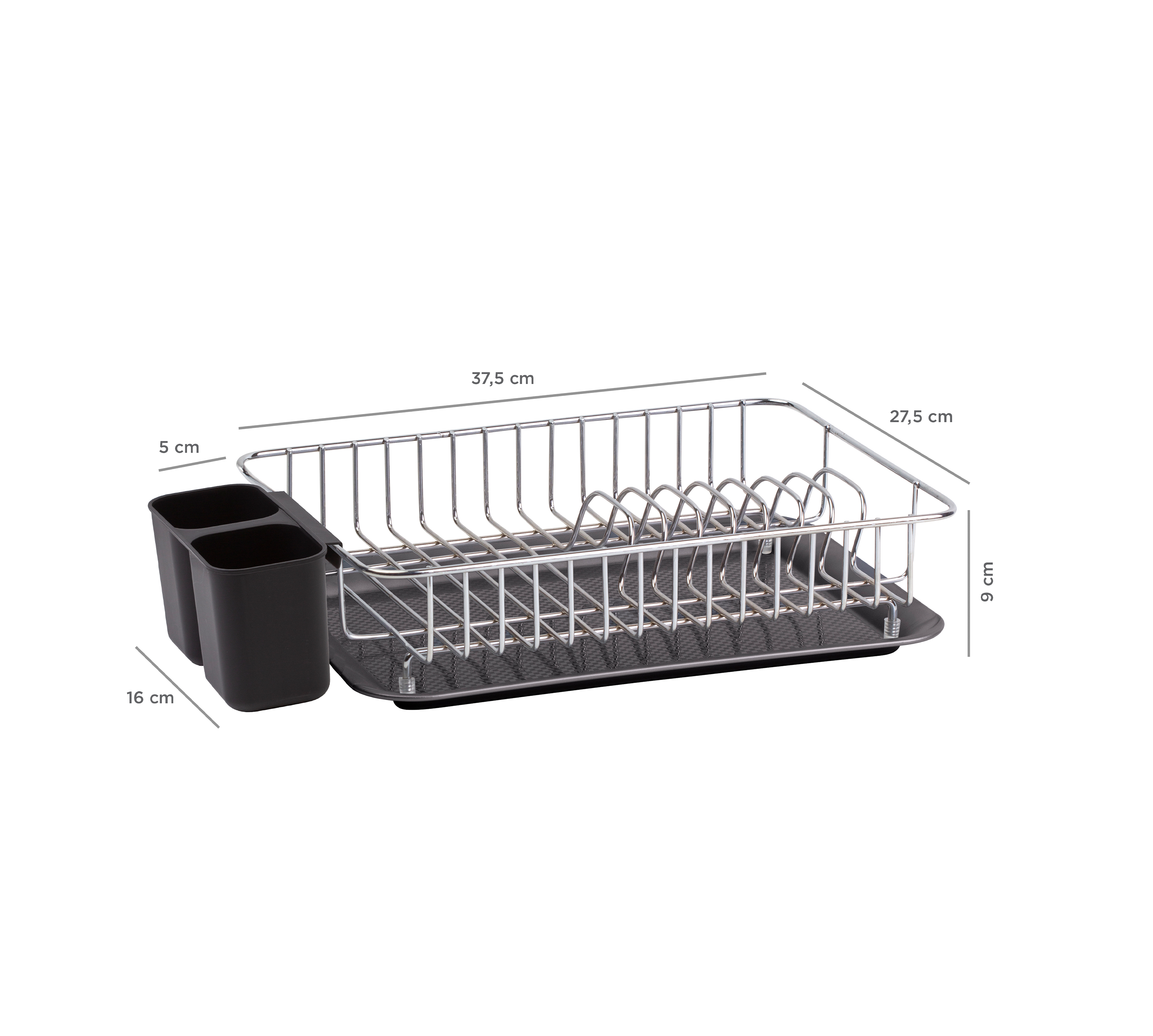 Chromestera Modern Dish Rack Chrome – Excellent Stores