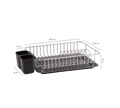 Modern Dish Rack Chrome