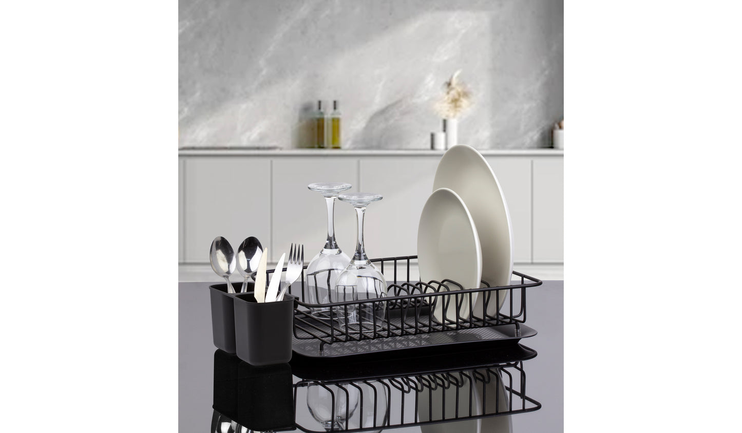 Modern Dish Rack Blk