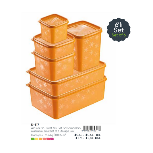 Fshlf Alaska Stor Container Set 6pc