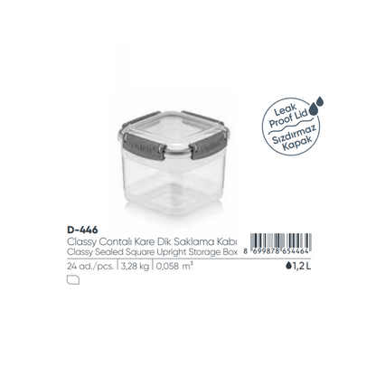 Fshlf Classy Sqr Stor Container 1.2L