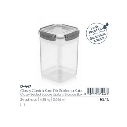 Fshlf Classy Sqr Stor Container 2.1L