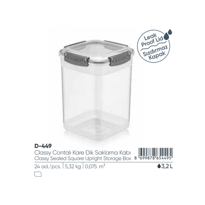 Fshlf Classy Sqr Stor Container 3.2L