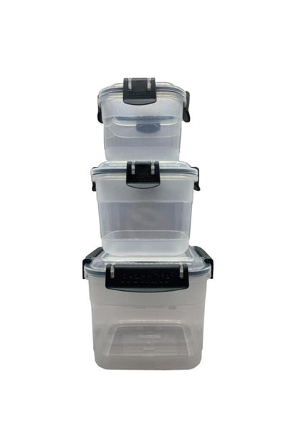Classy Rect Stor Container 3pc Set