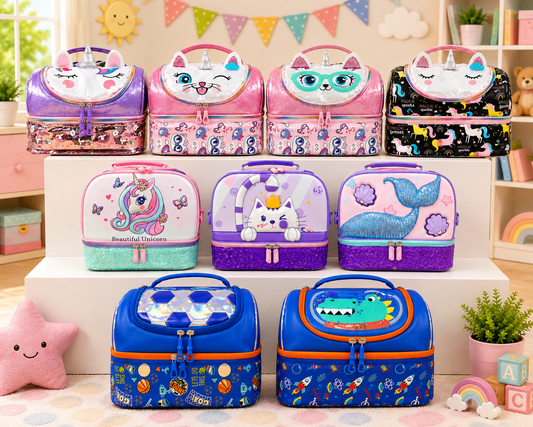 Kids Insulated Lunch Bag Assorted
