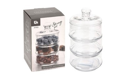 EH Storage Pot Glass 4pc Set