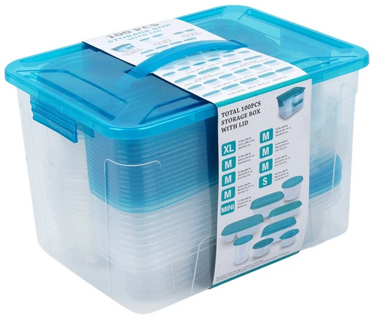 Storage Boxes Set Pp 100pc
