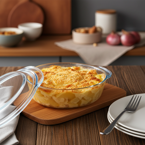 Oven Glass Dish wLid 1500ml