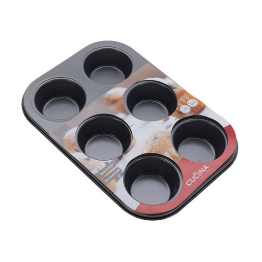 Muffin Pan Staal 6 Cup