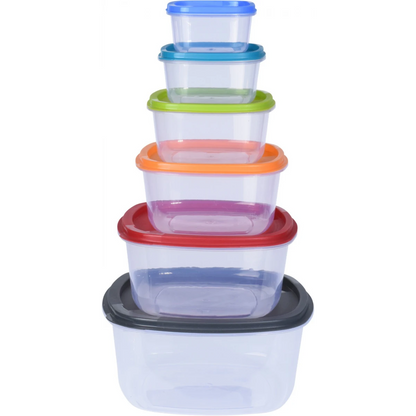 Storage Boxes wLid 6pcs
