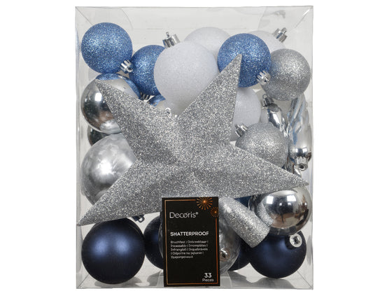 Dec Balls Shtprf 33pc sh-gl-mt mix