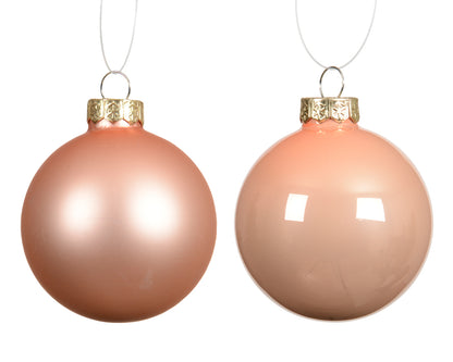 Decoris Glass Baub 6pc Pch Pearl