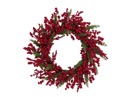 Wreath 24in Berry/Greenery