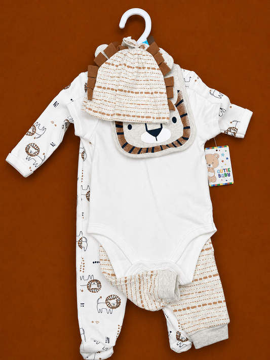 N/Born Boys 7pc Clothes Set Lion