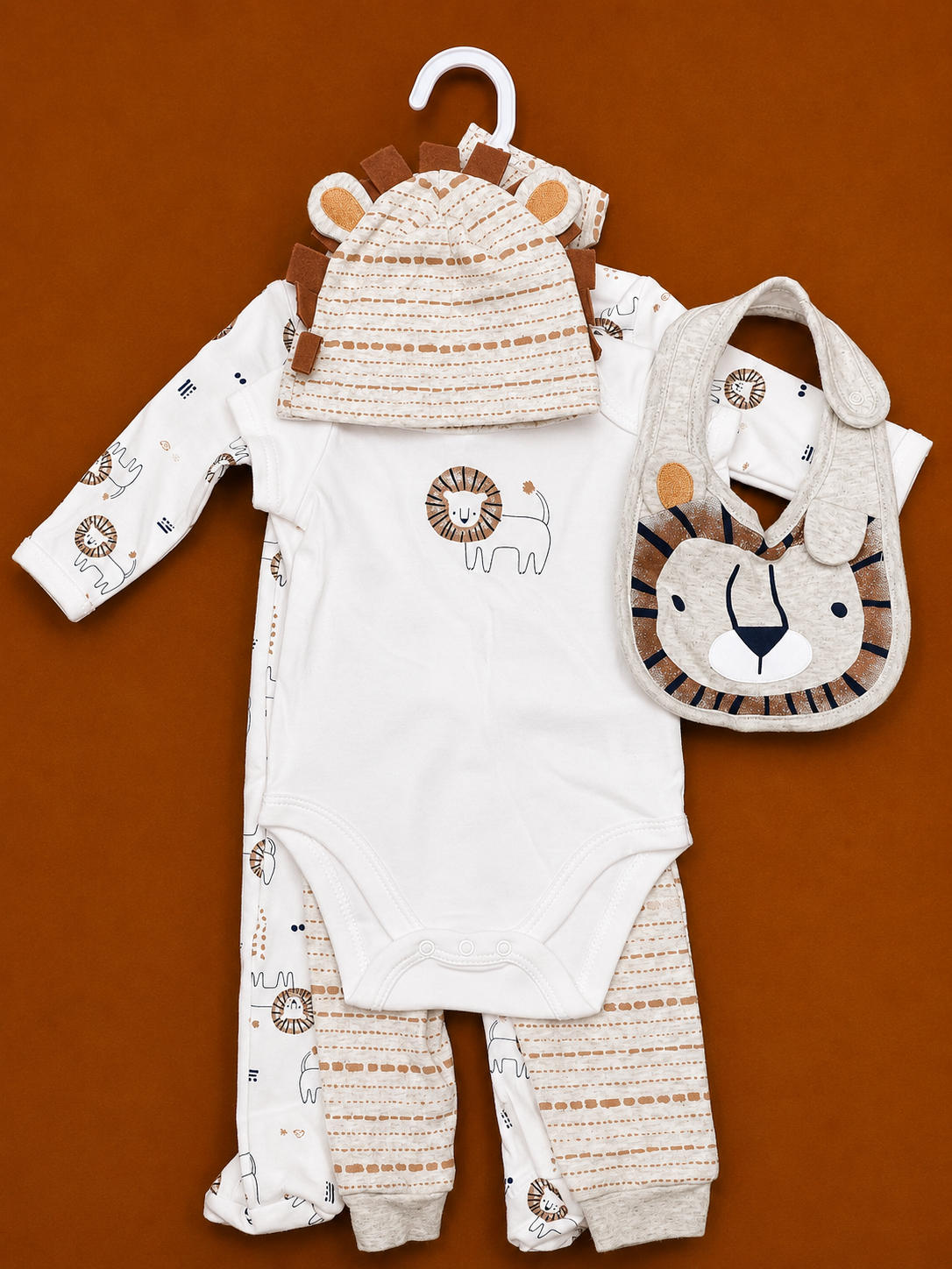 N/Born Boys 7pc Clothes Set Lion