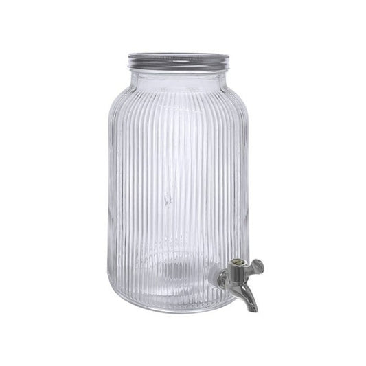 Glass Water Disp w/Slv Lid 6L