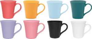 Ceramic Tulipa Mug 330ml Asst