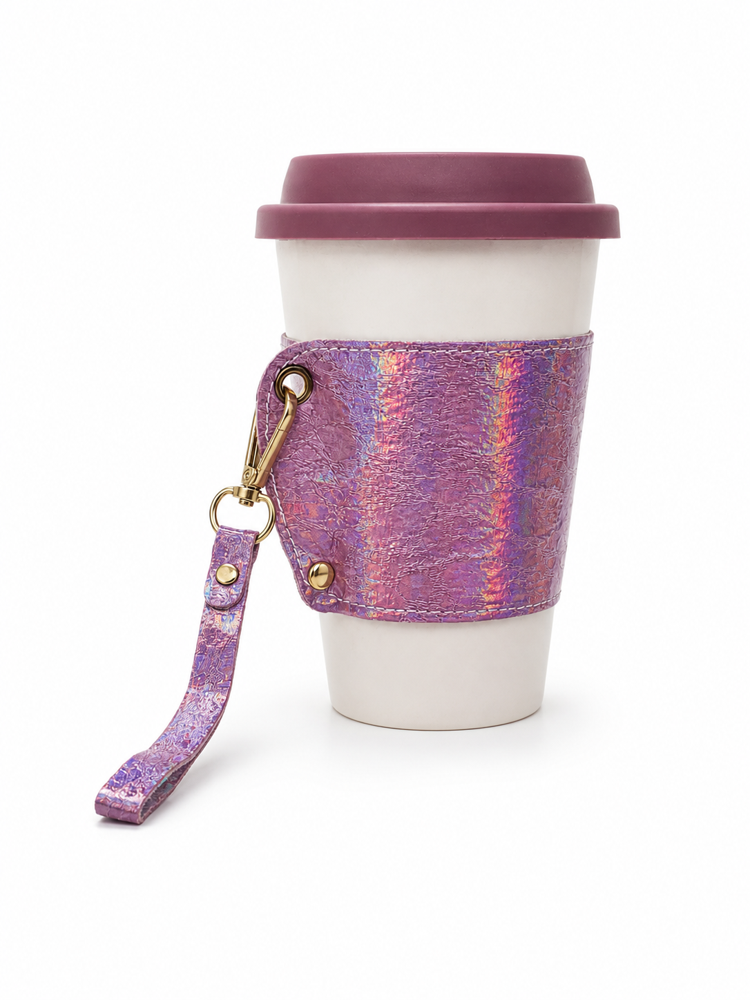 Porcelain Mug Wht w/Strap 13oz