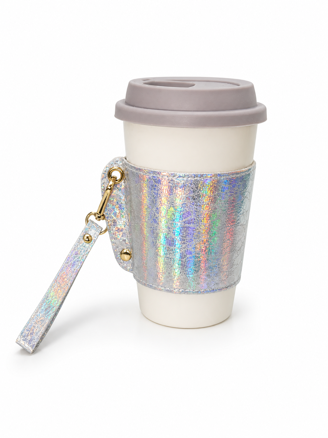 Porcelain Mug Wht w/Strap 13oz