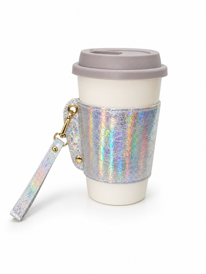 Porcelain Mug Wht w/Strap 13oz