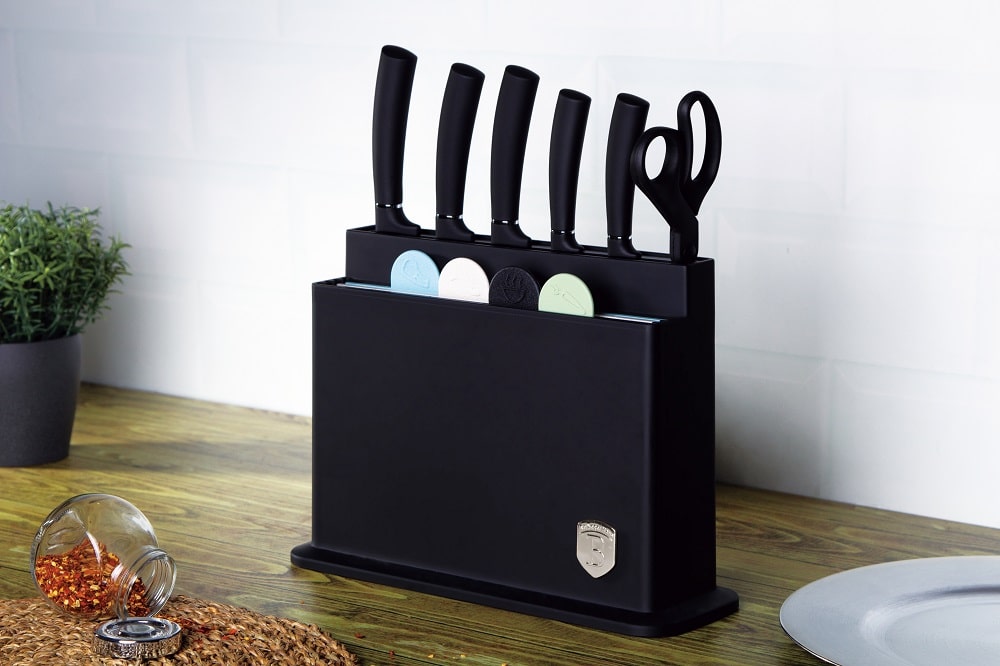 Knife 11pc Stnd CB Blk