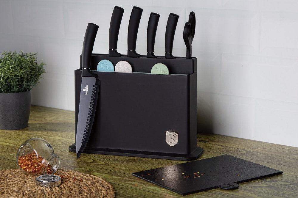 Knife 11pc Stnd CB Blk