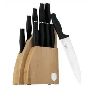 Knife 10pc Set Bmb Stnd Blk Mt