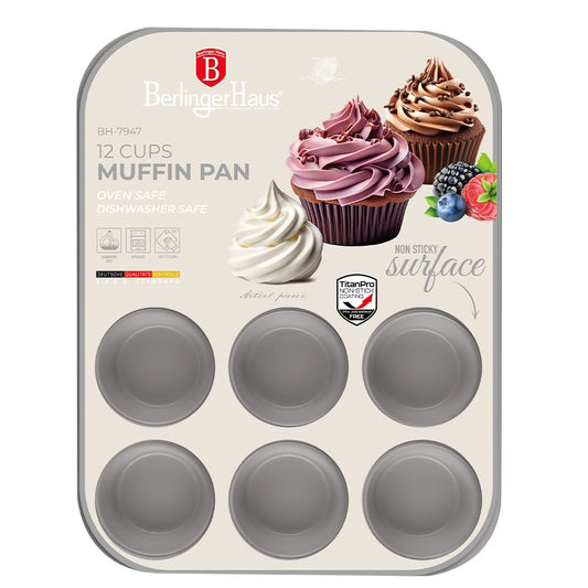BH Muffin Pan 12pcs Taupe