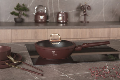 BH Frypan Dp w/Lid 24cm Leonardo