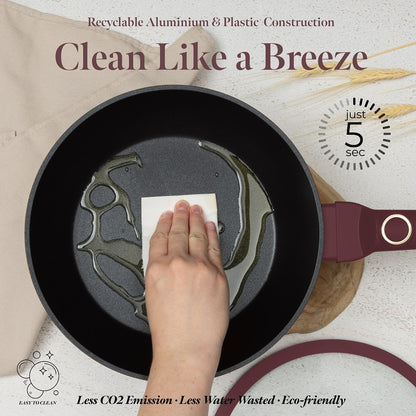 BH Frypan Dp w/Lid 24cm Leonardo