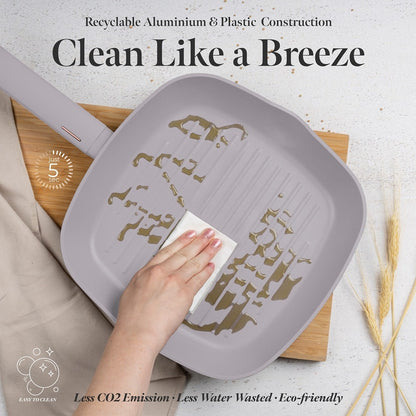 BH Grill Pan 28cm Taupe