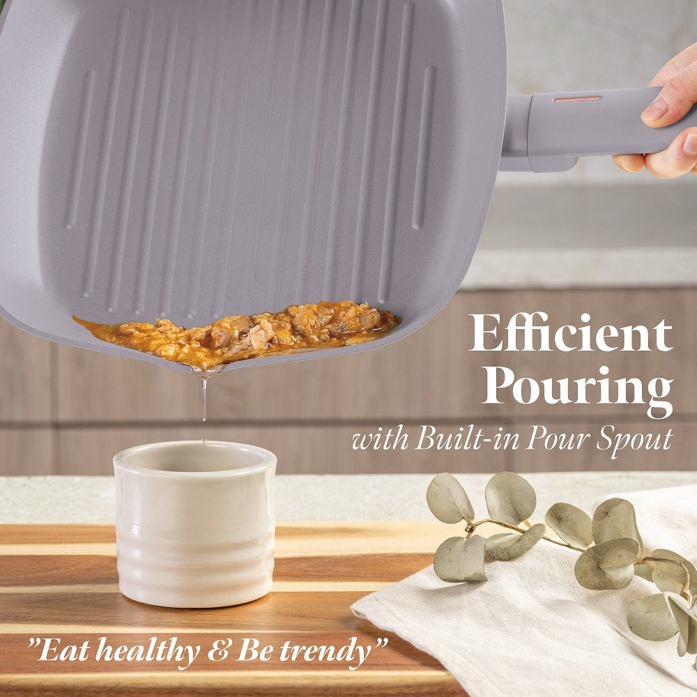 BH Grill Pan 28cm Taupe