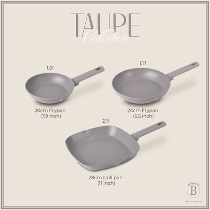 BH Frypan Set 3pc Taupe