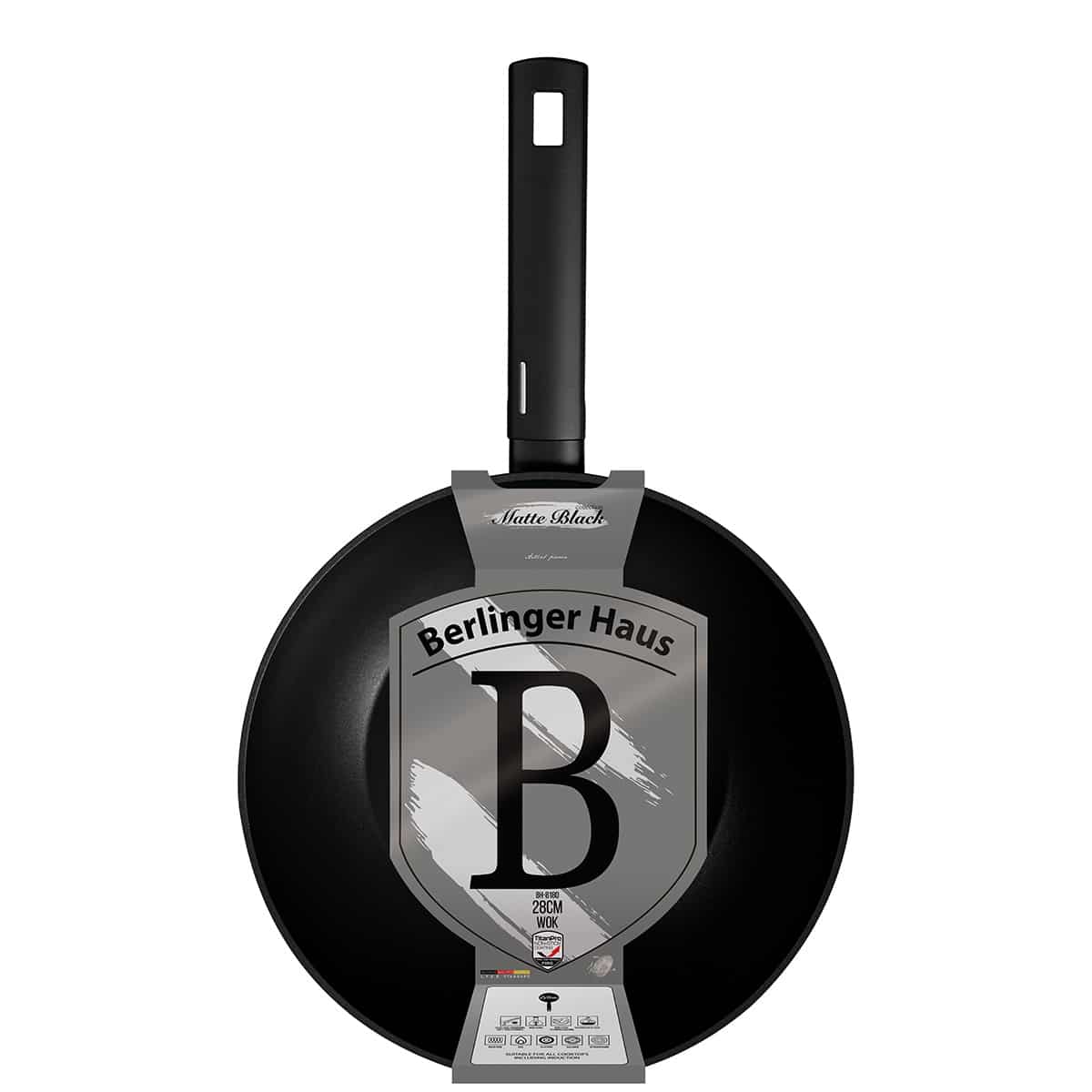 BH Wok 28cm Matte Black